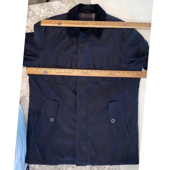 NEW WOT - Men’s London Fog Jacket Thick Fleece Lined Corduroy Trimmed Size Large - Picture 11 of 12